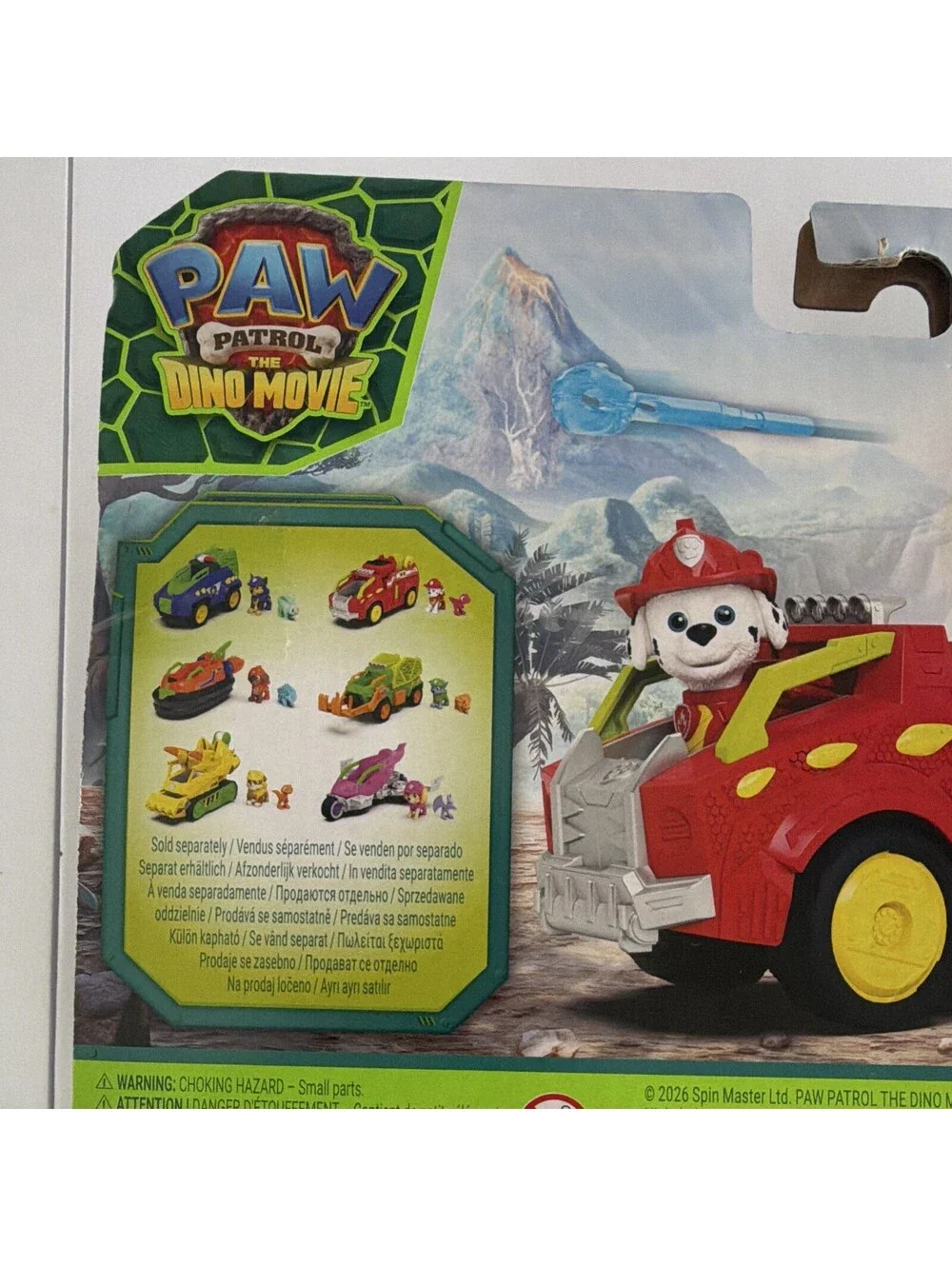 Spin Master PAW Patrol Dino Movie Marshall Dino Rescue Fire Truck Figure 3+